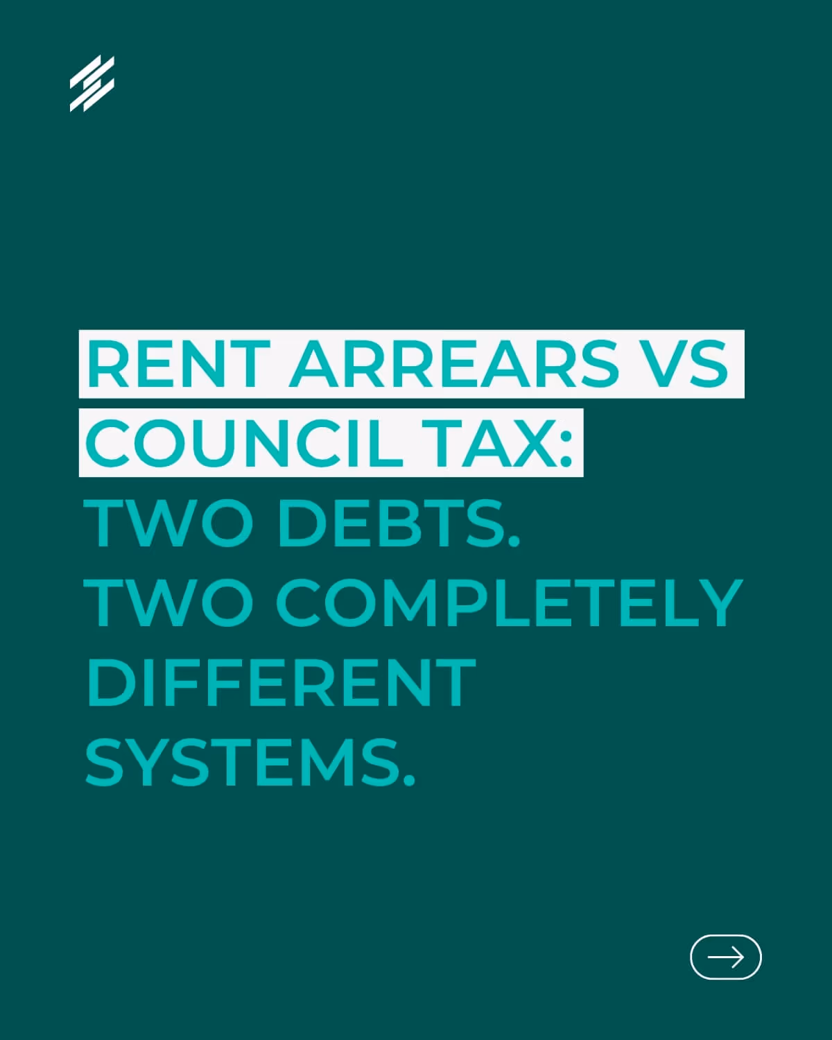 Asymmetric enforcement infographic detailing the comparison between private civil rent arrears timelines and local council tax debt systems.